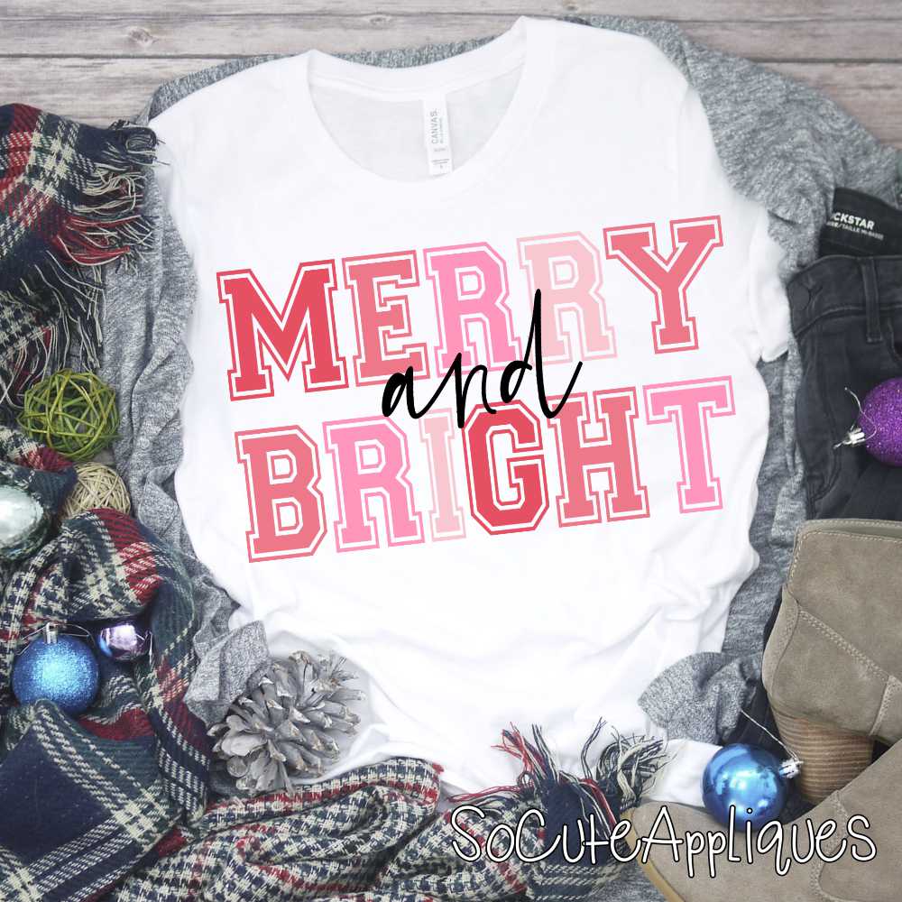 Merry and bright *DTF* Transfer