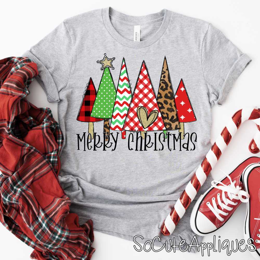 Merry Christmas multi trees *DTF* Transfer