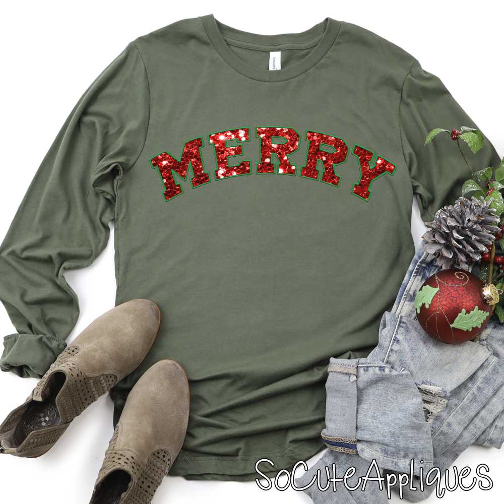 Merry Glitter *DTF* Transfer
