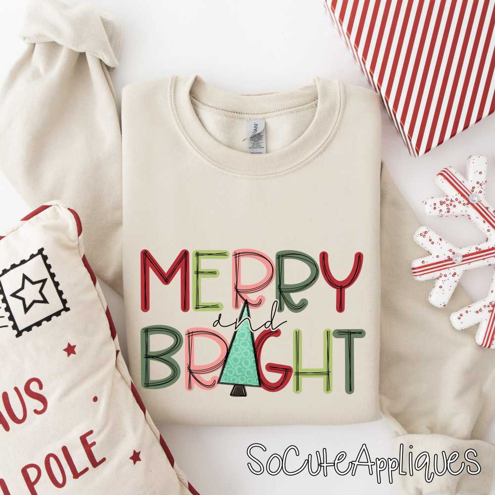Merry and bright *DTF* Transfer