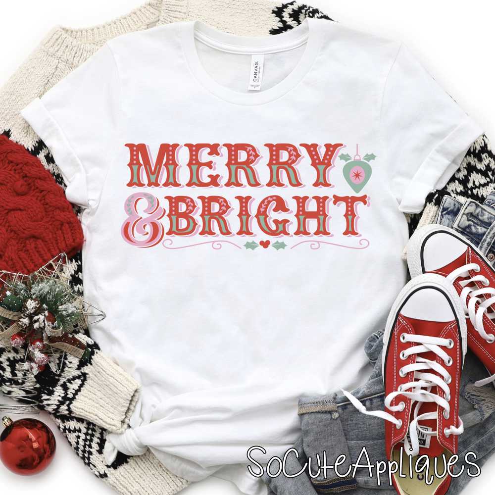 Merry and bright *DTF* Transfer