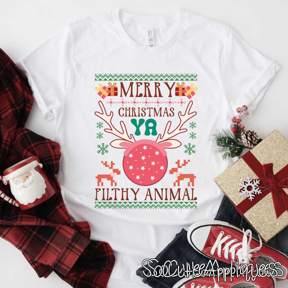 Merry Christmas ya filthy animal *DTF* Transfer