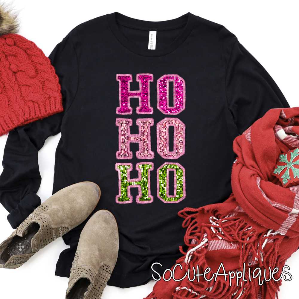 ho ho ho glitter *DTF* Transfer