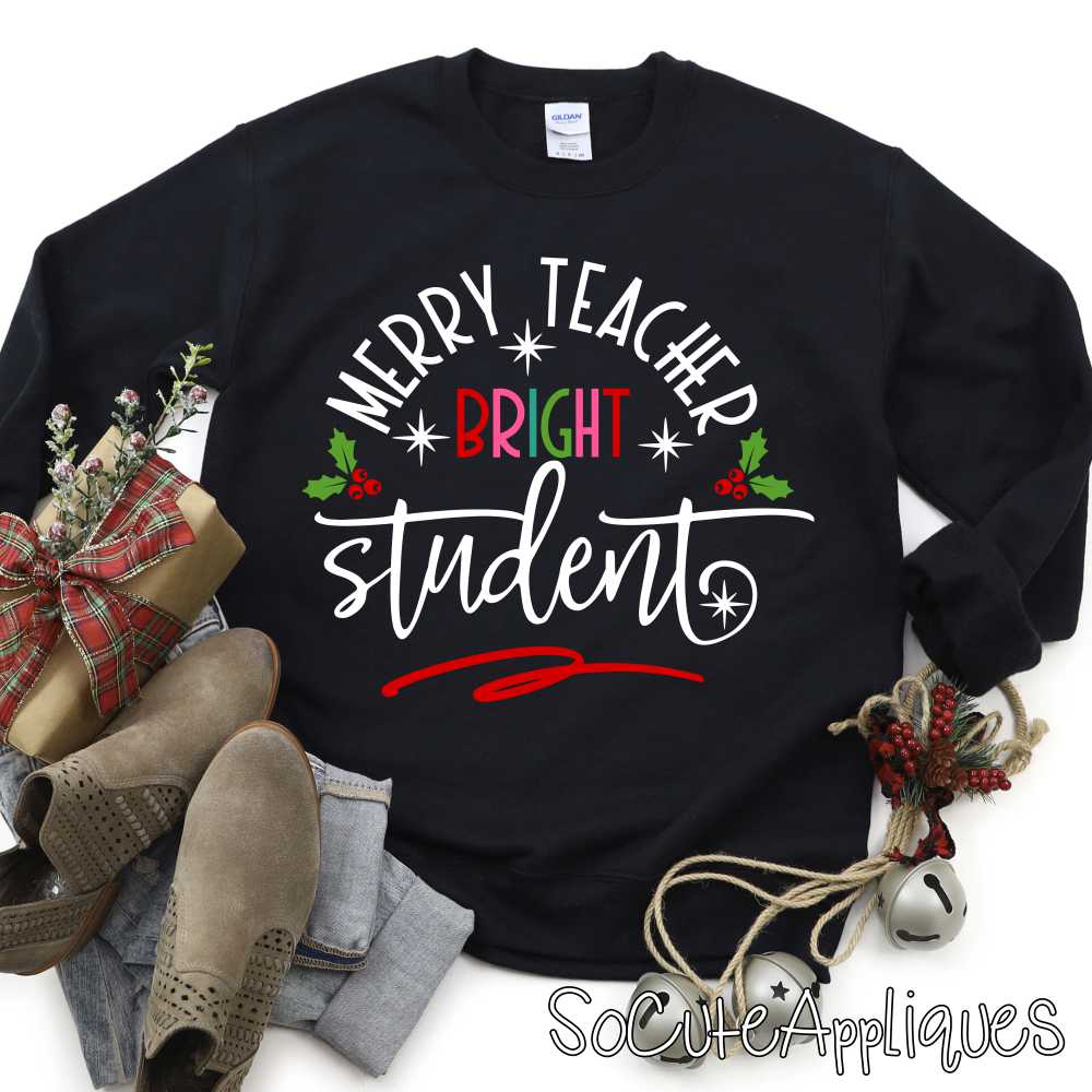 Merry Teacher bright students *DTF* Transfer