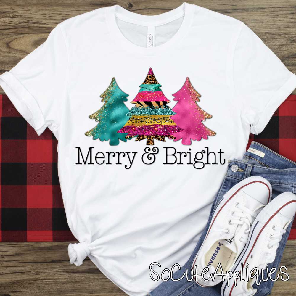 Merry and bright *DTF* Transfer