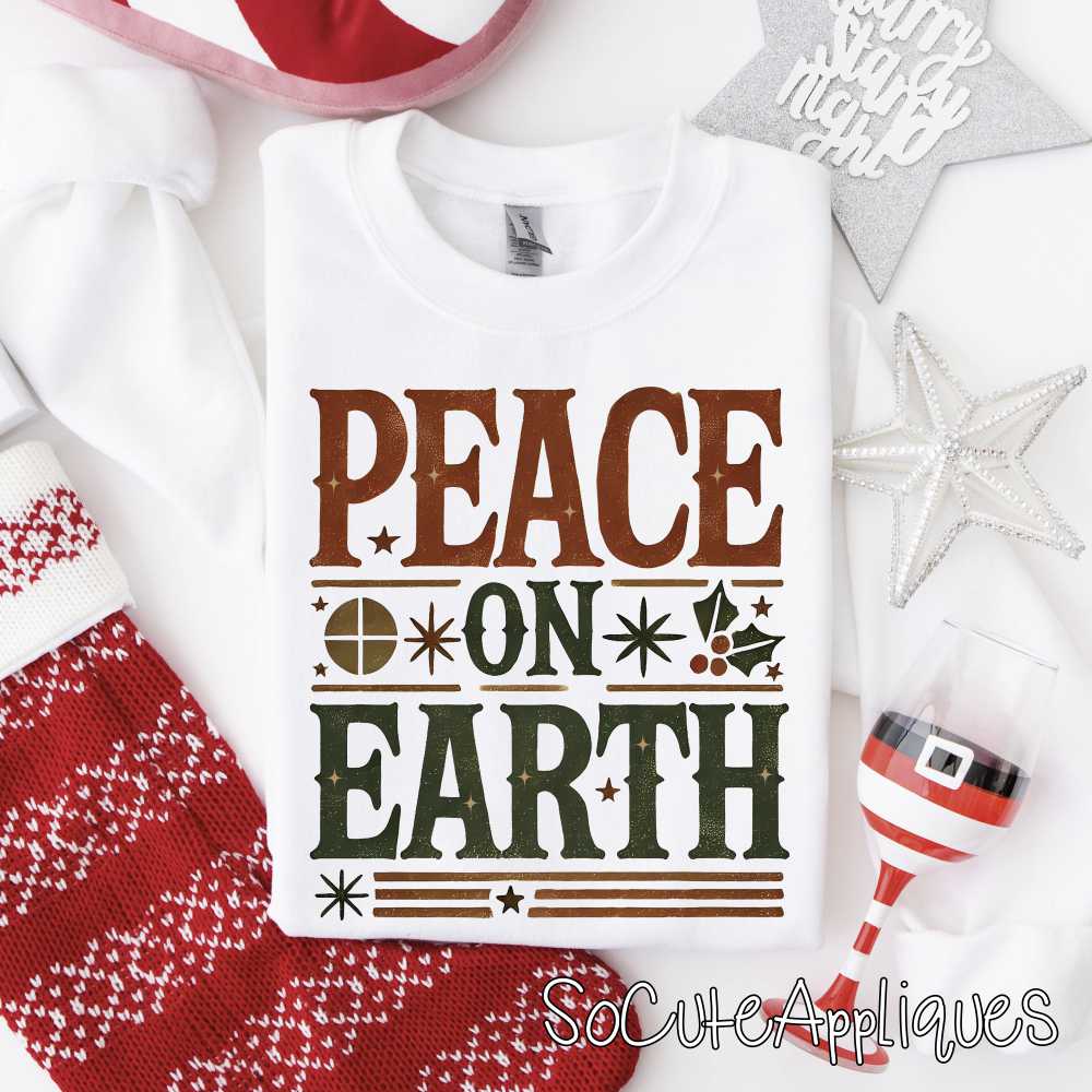 Peace on Earth *DTF* Transfer