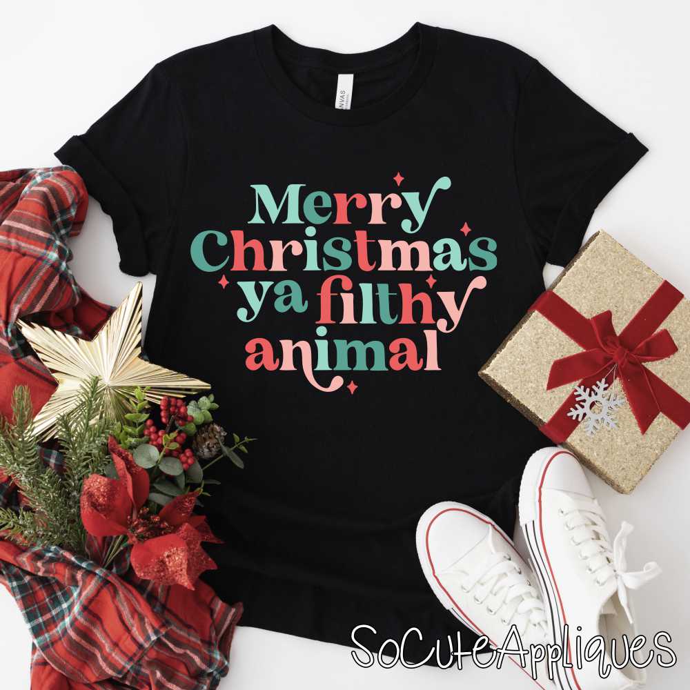 Merry Christmas ya filthy animal *DTF* Transfer
