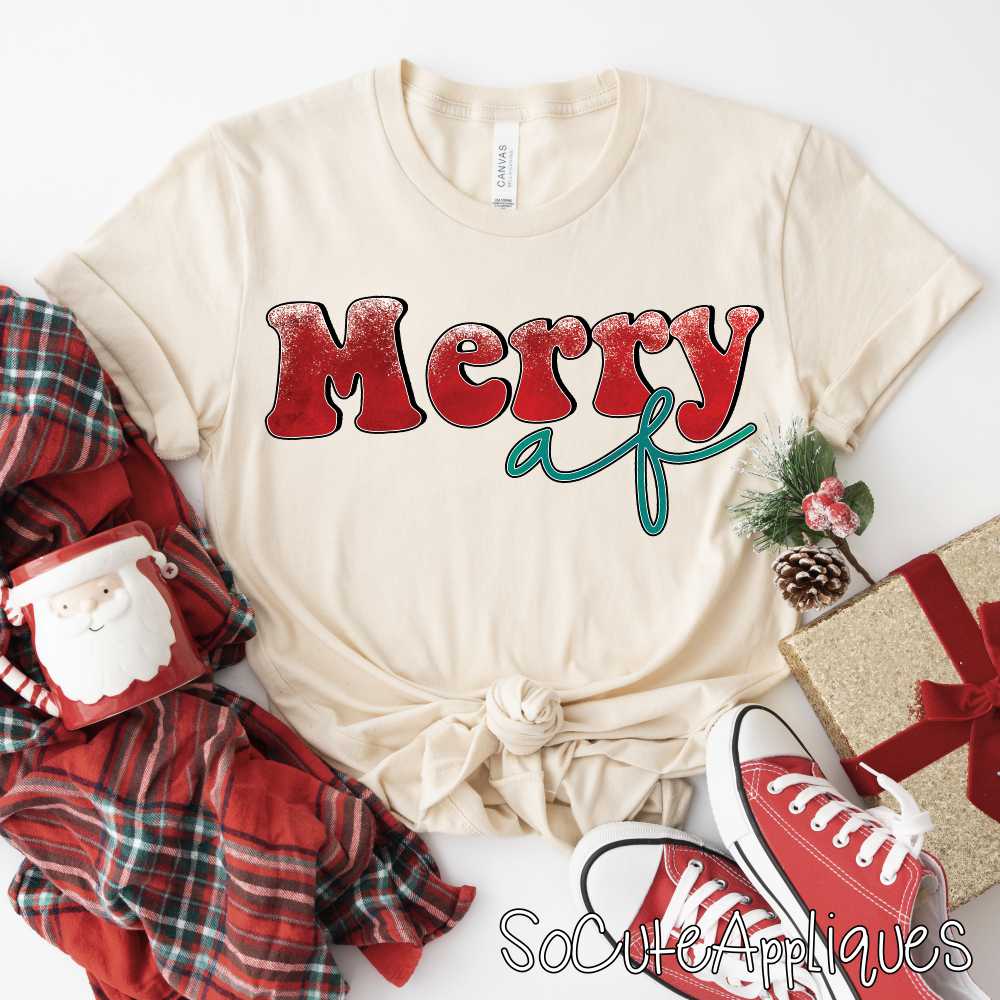Merry AF *DTF* Transfer