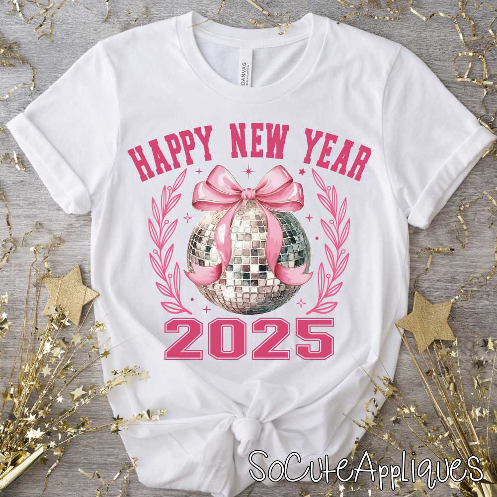 Happy New Year disco ball *DTF* Transfer