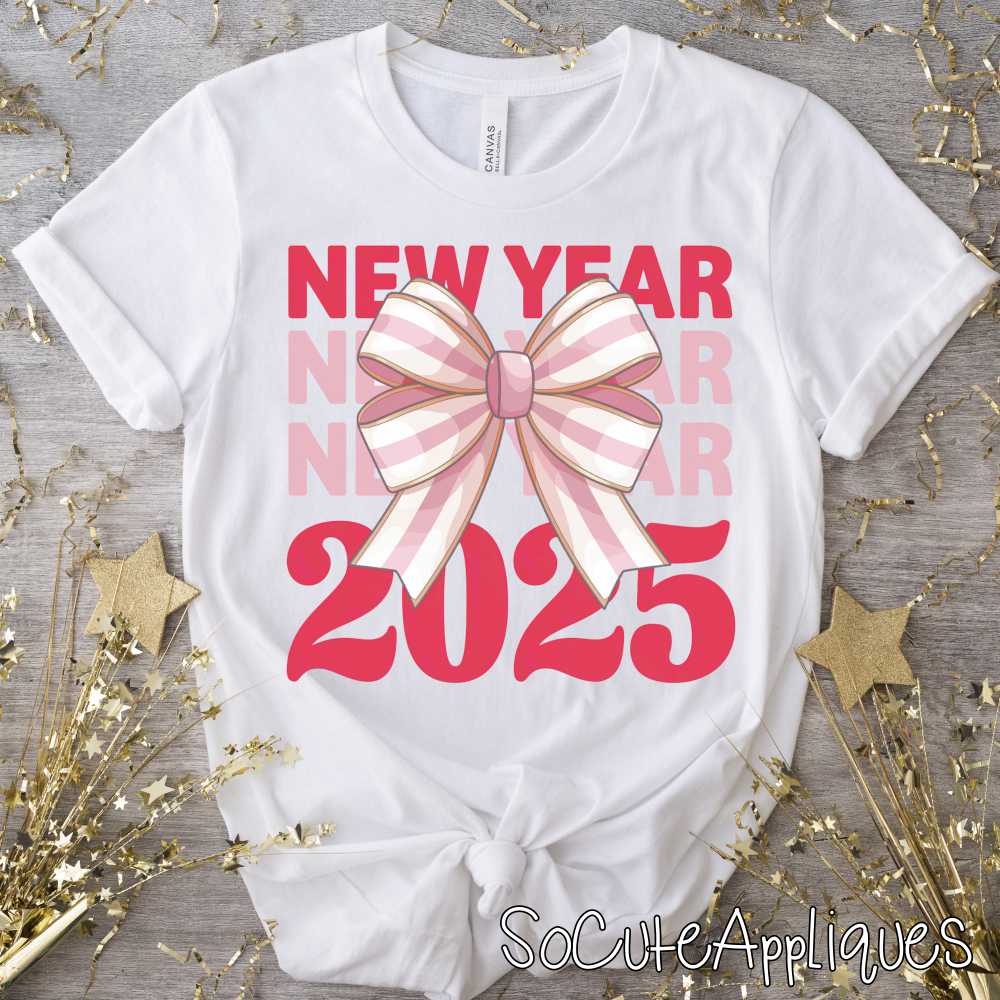 New Year new bow *DTF* Transfer
