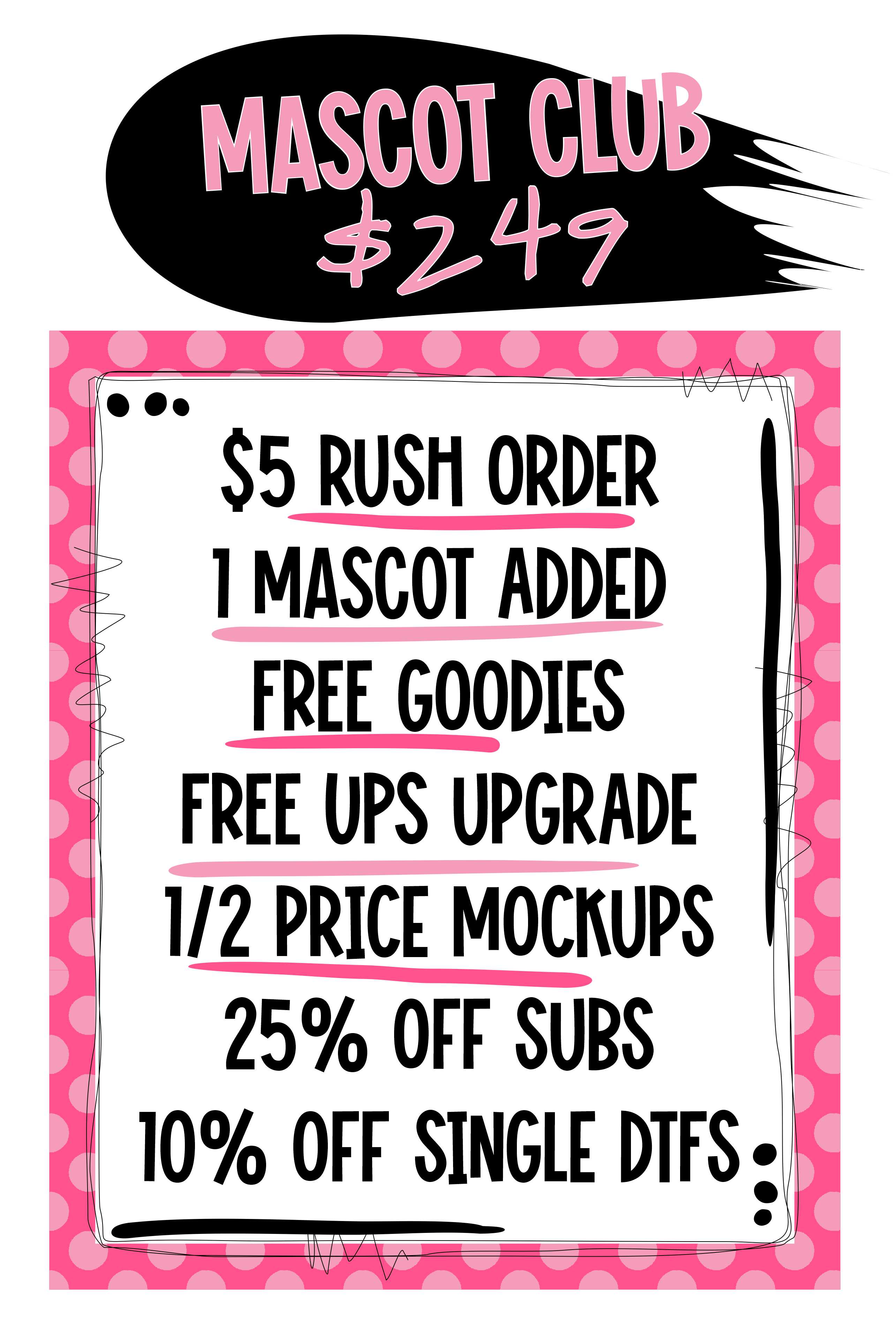 Mascot Club 2024 Black Friday special membership - Image 2