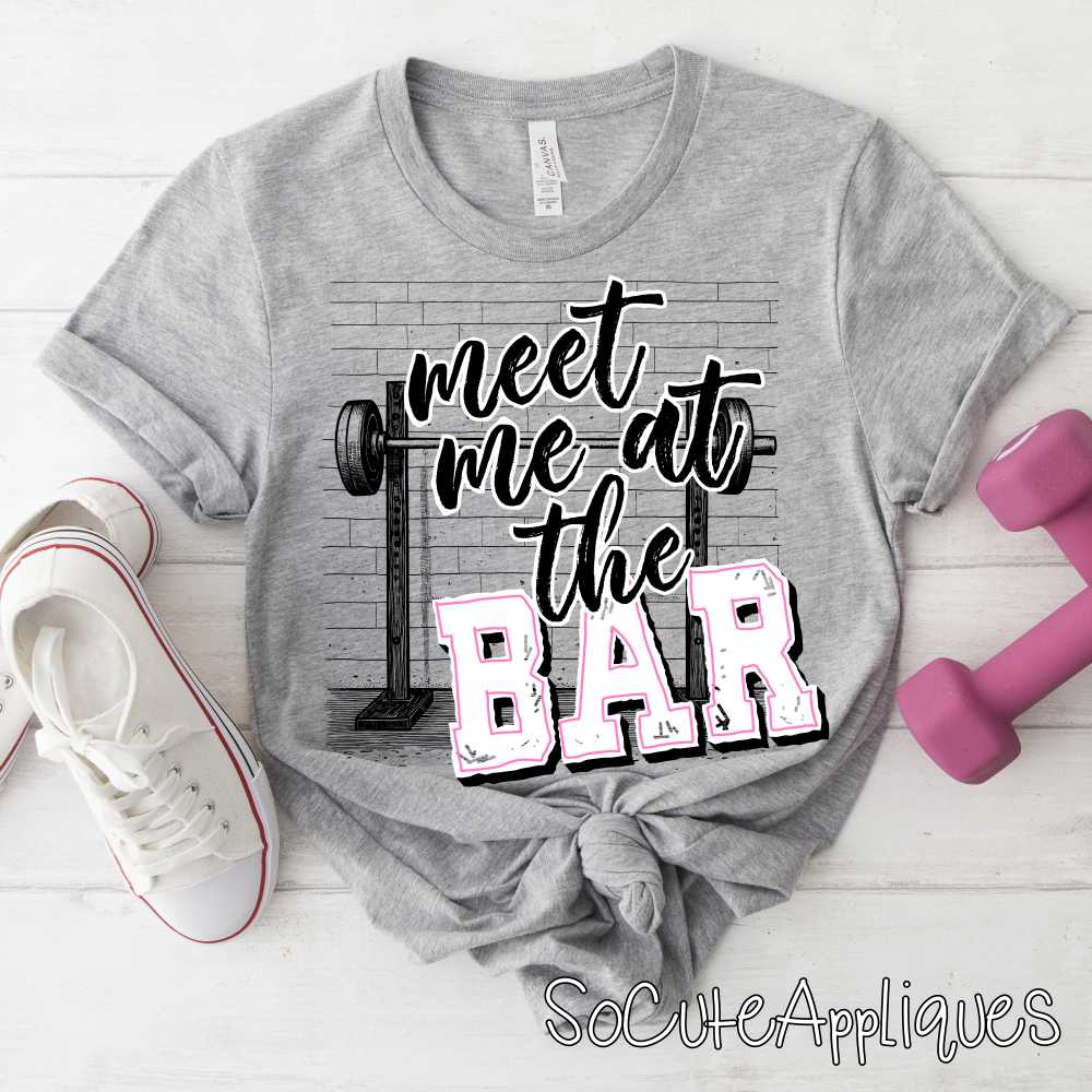Meet me at the bar WHITE *DTF Transfer*