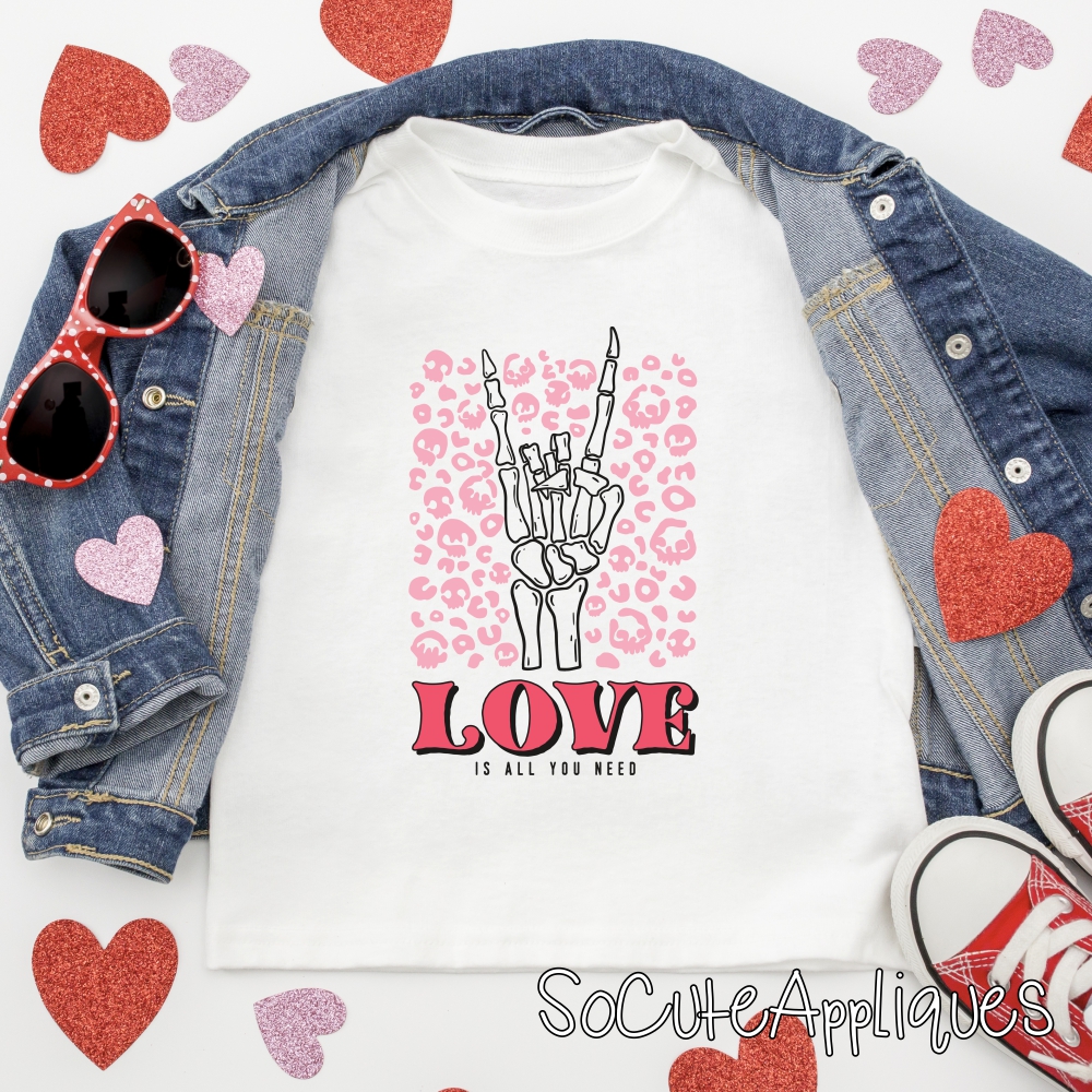 Love SKELETON HAND *DTF* Transfer