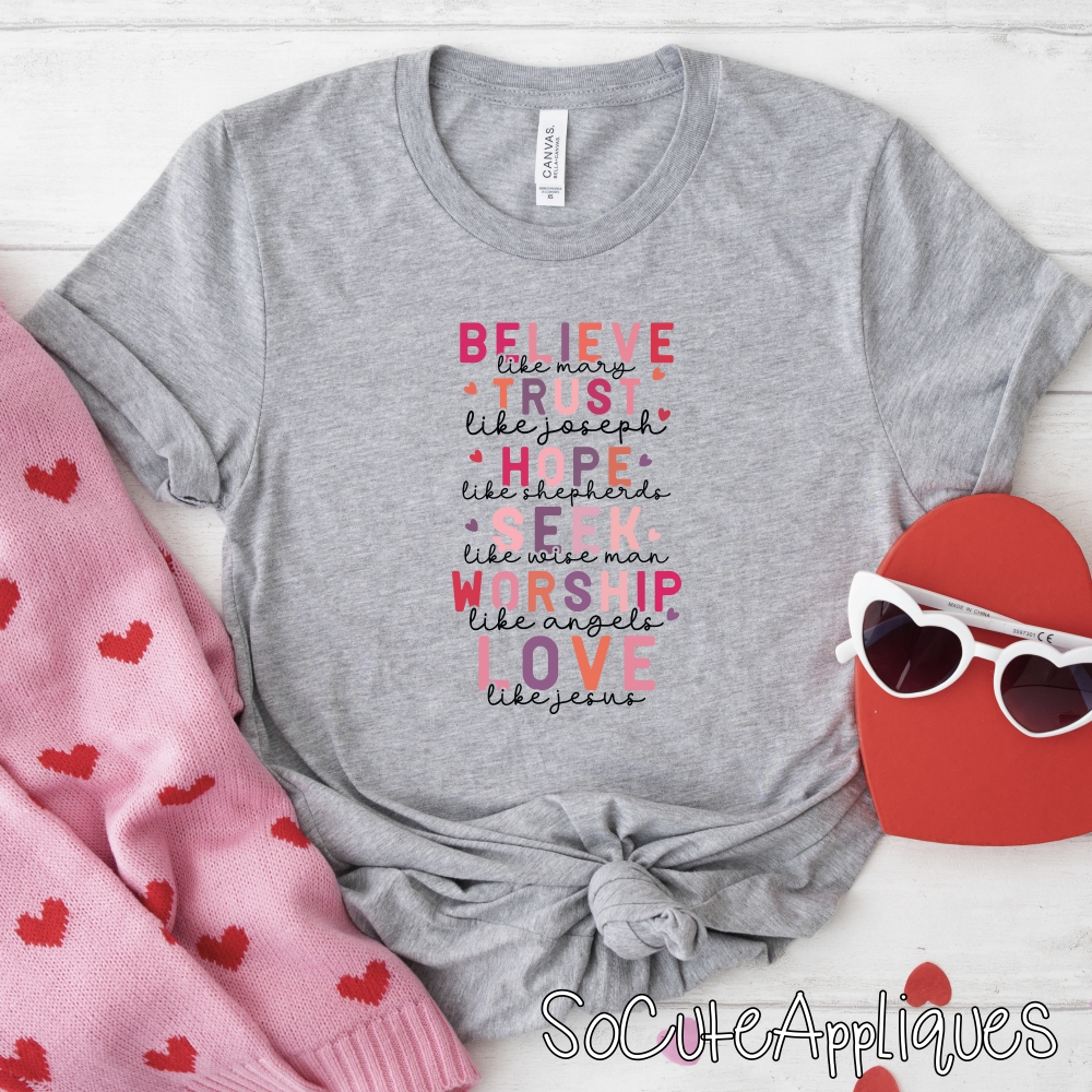 Believe trust and hope *DTF* Transfer