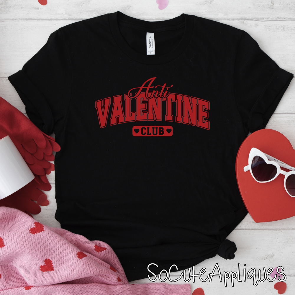 Anti Valentine club RED *DTF* Transfer