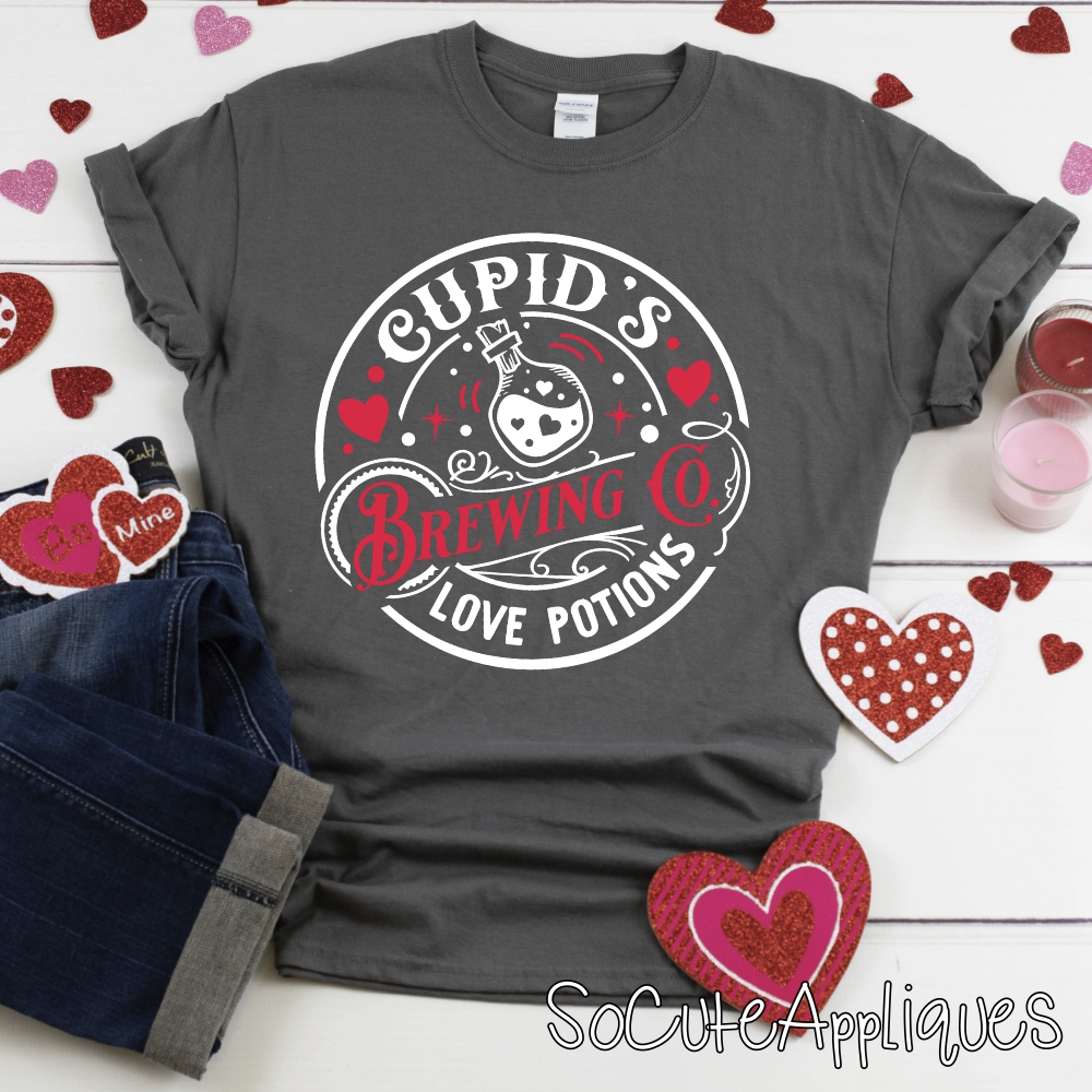 Cupids brewing WHITE  *DTF* Transfer