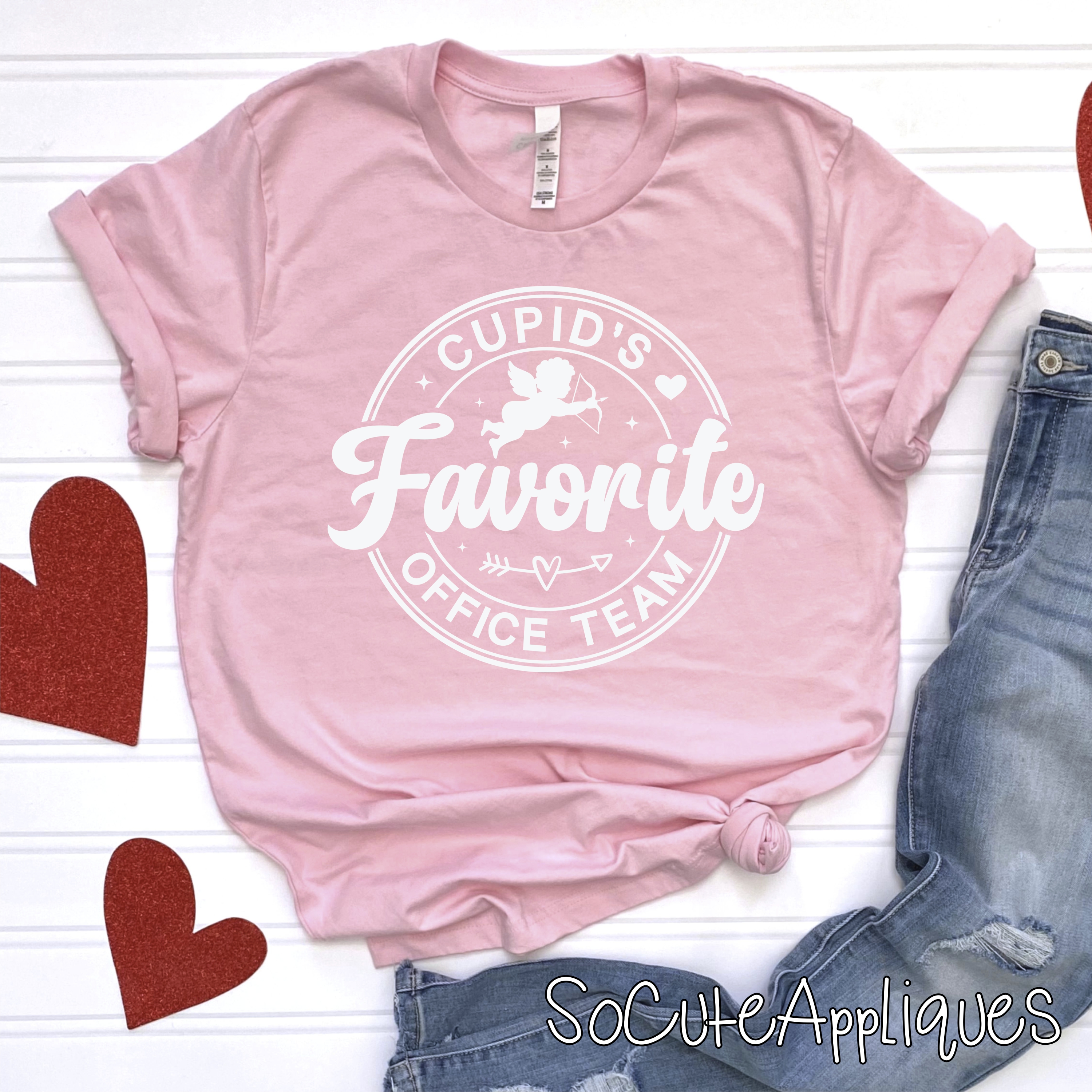 Cupids favorite Office team WHITE *DTF* Transfer