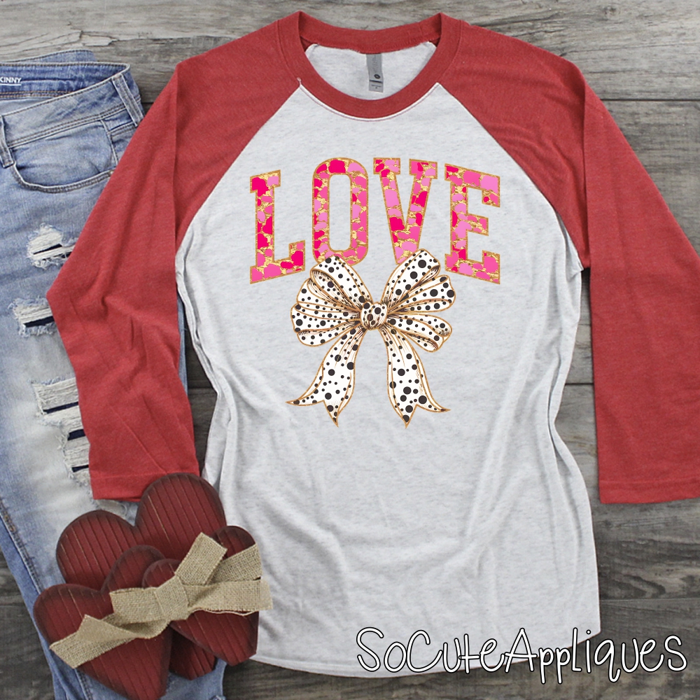 love BOW *DTF* Transfer