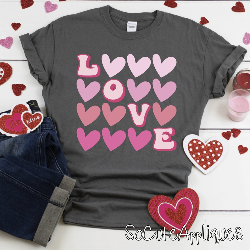 Love HEARTS *DTF* Transfer
