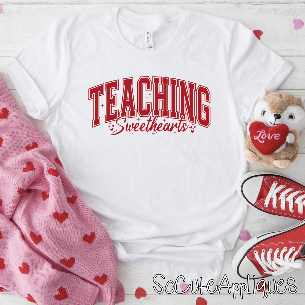 Teaching sweethearts RED *DTF* Transfer