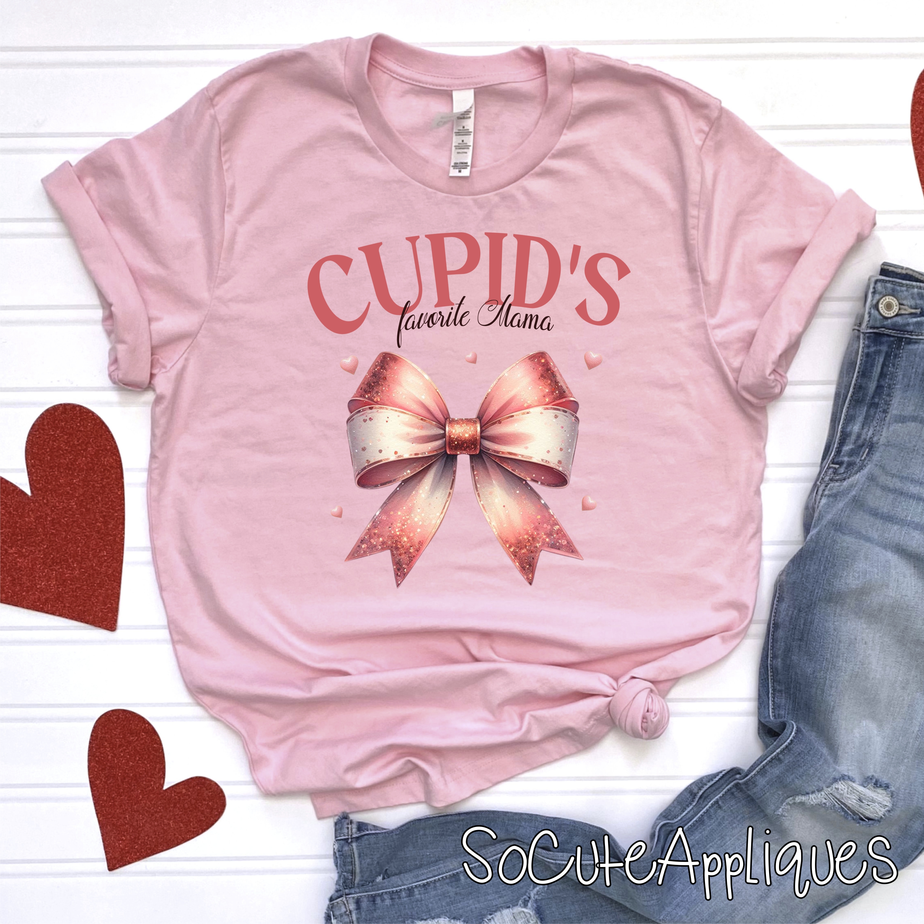 Cupids favorite mama BOW *DTF* Transfer
