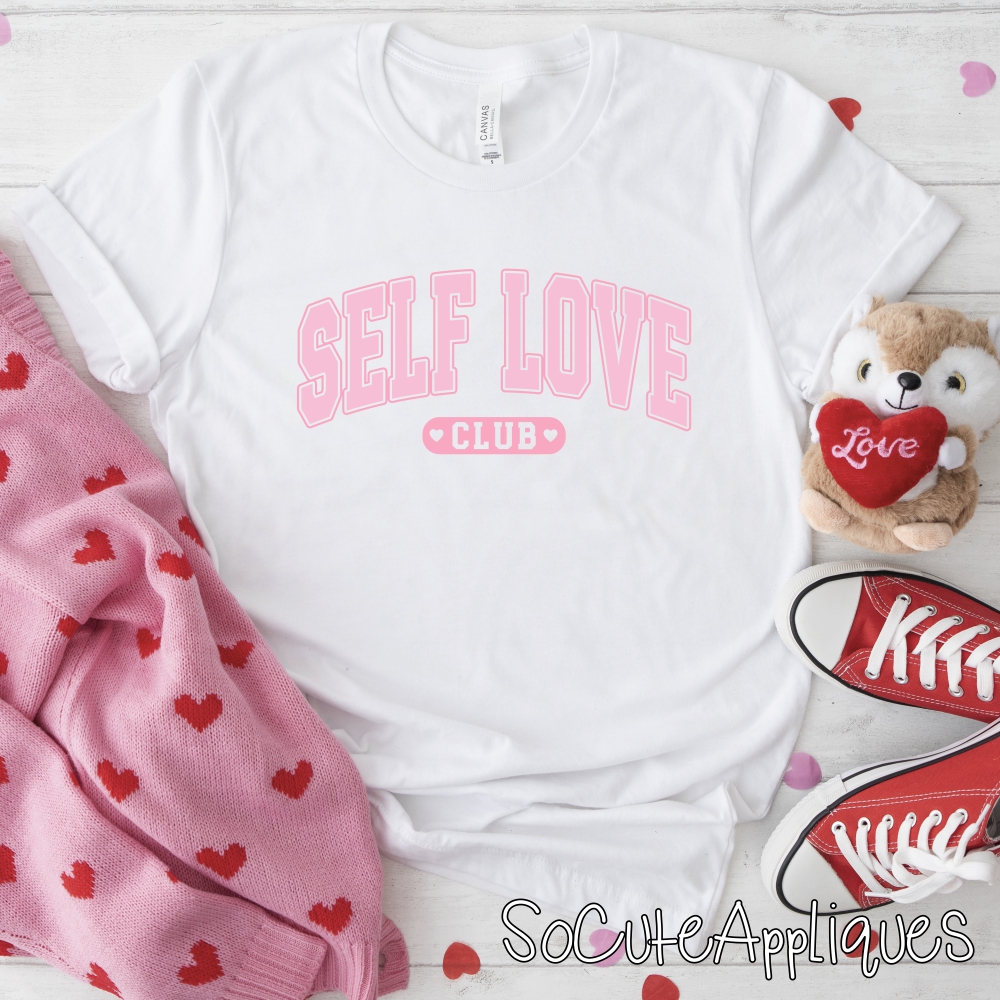 Self love club PINK *DTF* Transfer