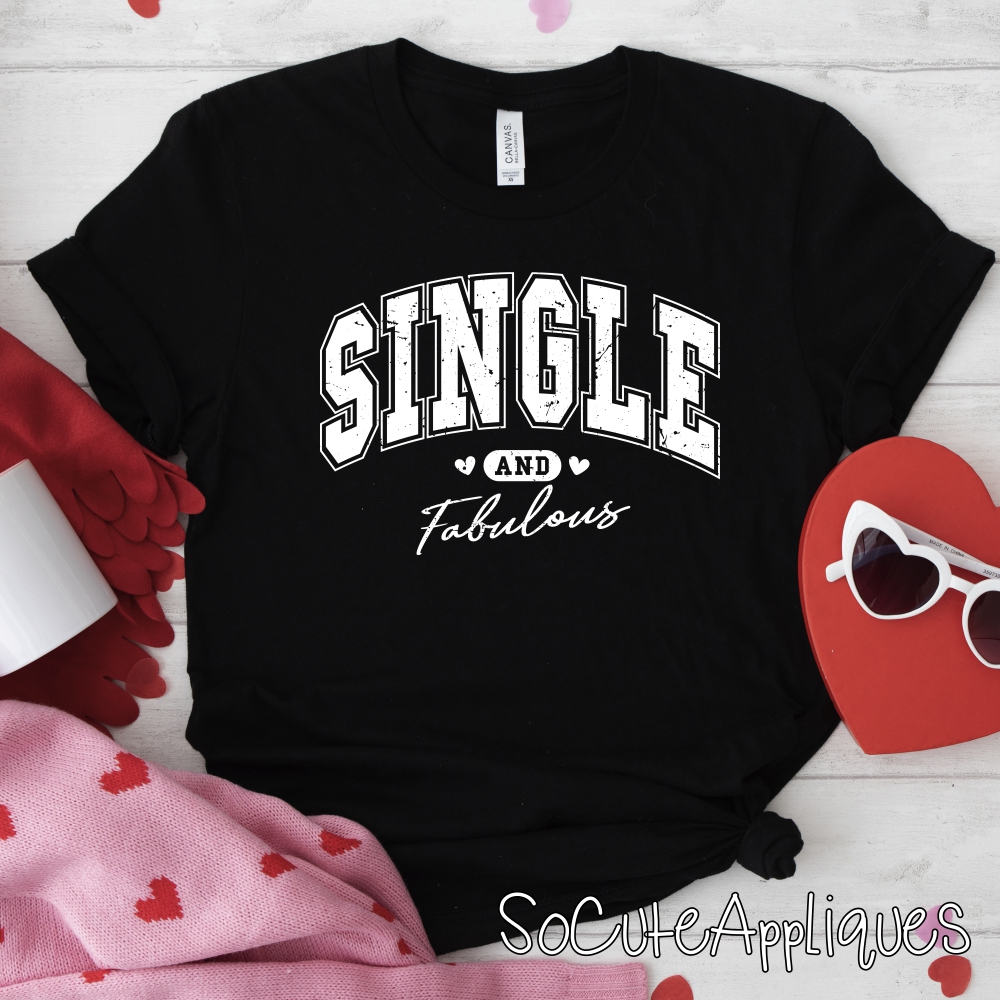 Single and fabulous WHITE *DTF* Transfer