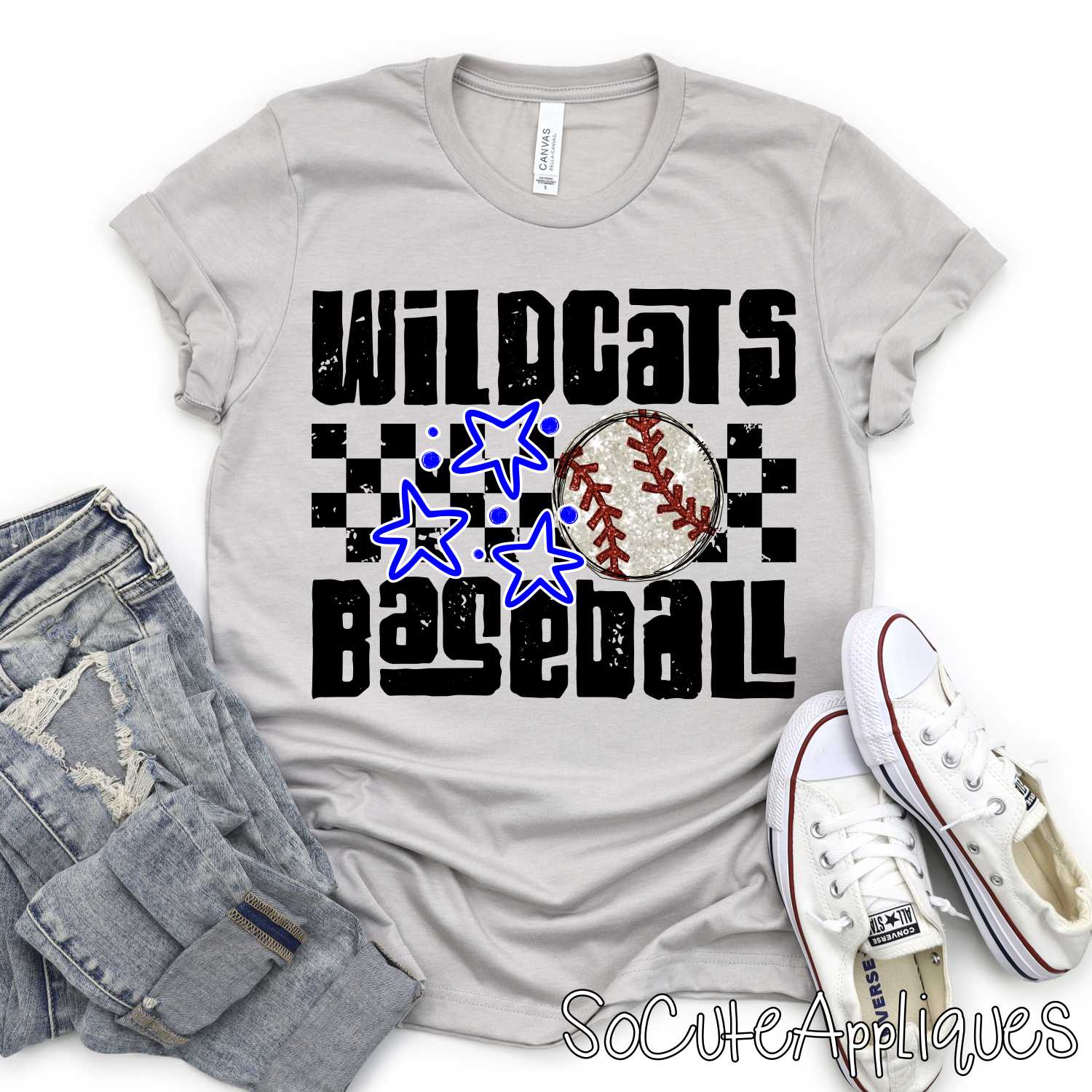 MASCOT Funky Baseball on checks *DTF* Transfer - Image 3