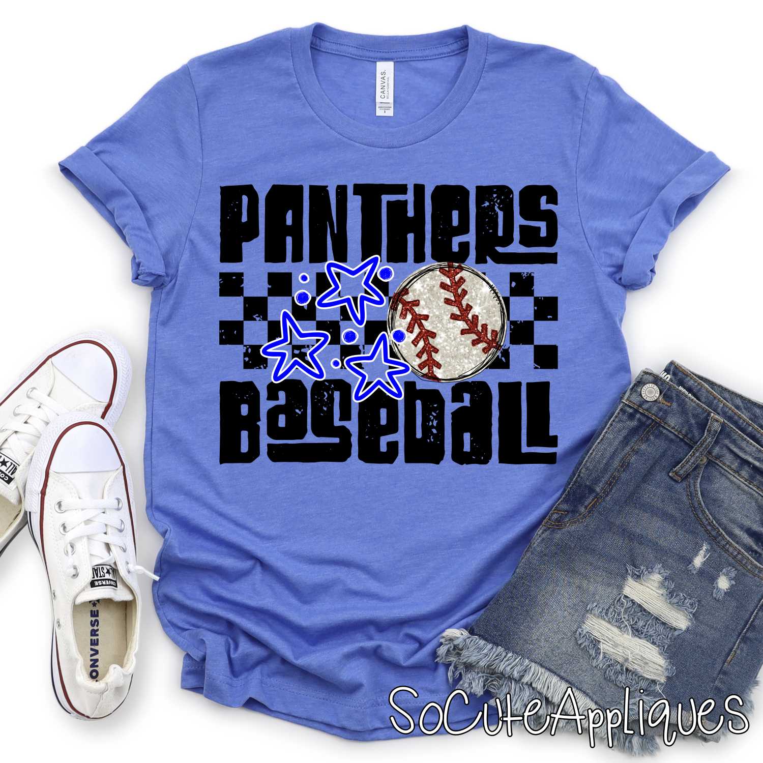 MASCOT Funky Baseball on checks *DTF* Transfer - Image 7