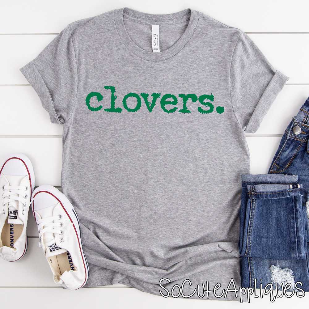 CLOVERS simple messy type. *DTF* Transfer Jenny Sutherlin