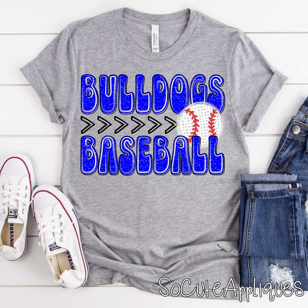 MASCOT BASEBALL stacked polka dot ball *DTF* Transfer - Image 2