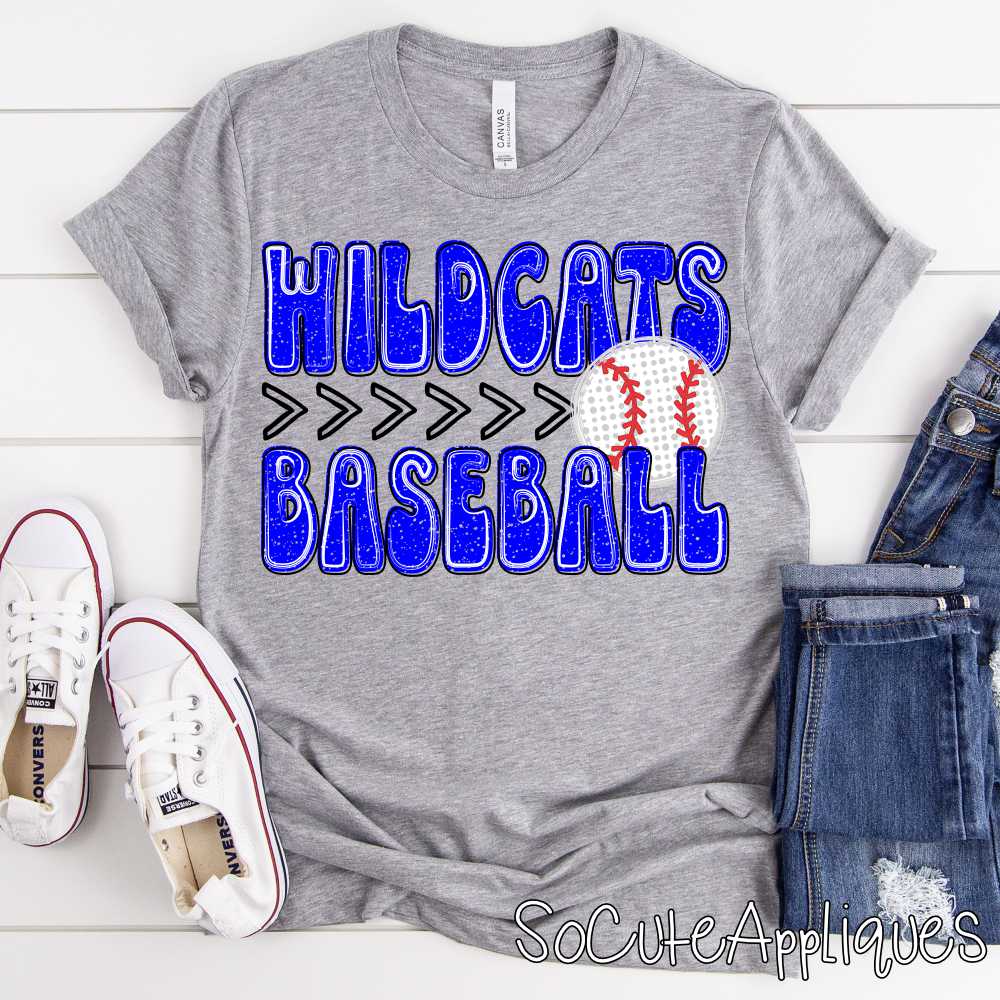 MASCOT BASEBALL stacked polka dot ball *DTF* Transfer - Image 3