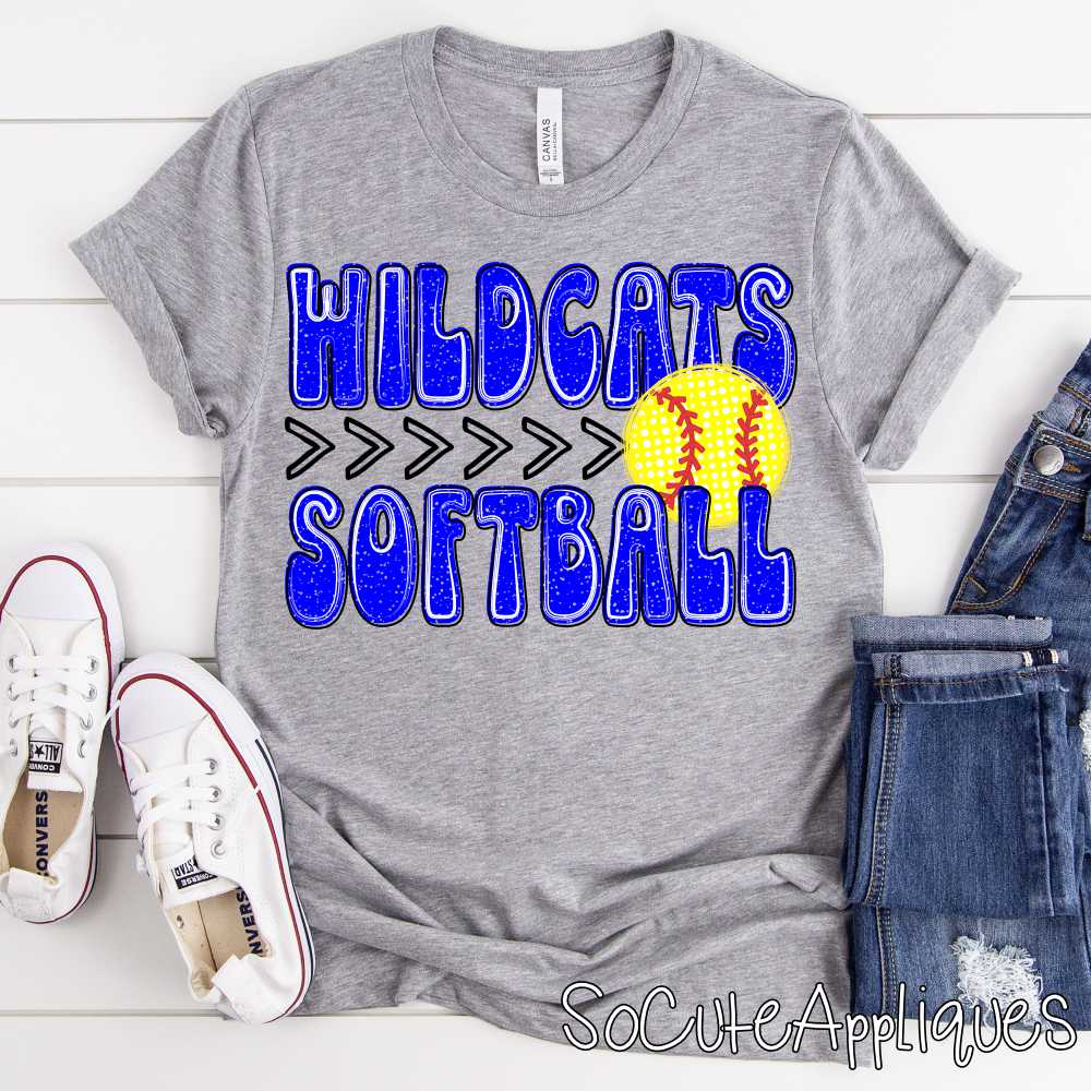 MASCOT SOFTBALL stacked polka dot ball *DTF* Transfer - Image 3
