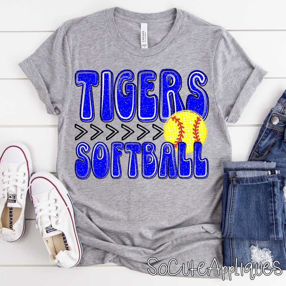 MASCOT SOFTBALL stacked polka dot ball *DTF* Transfer - Image 5