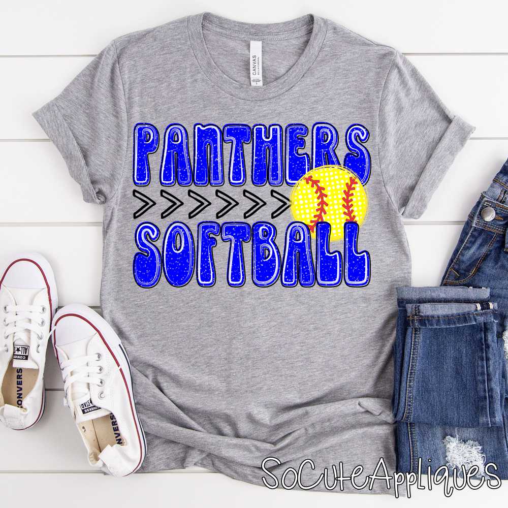 MASCOT SOFTBALL stacked polka dot ball *DTF* Transfer - Image 7