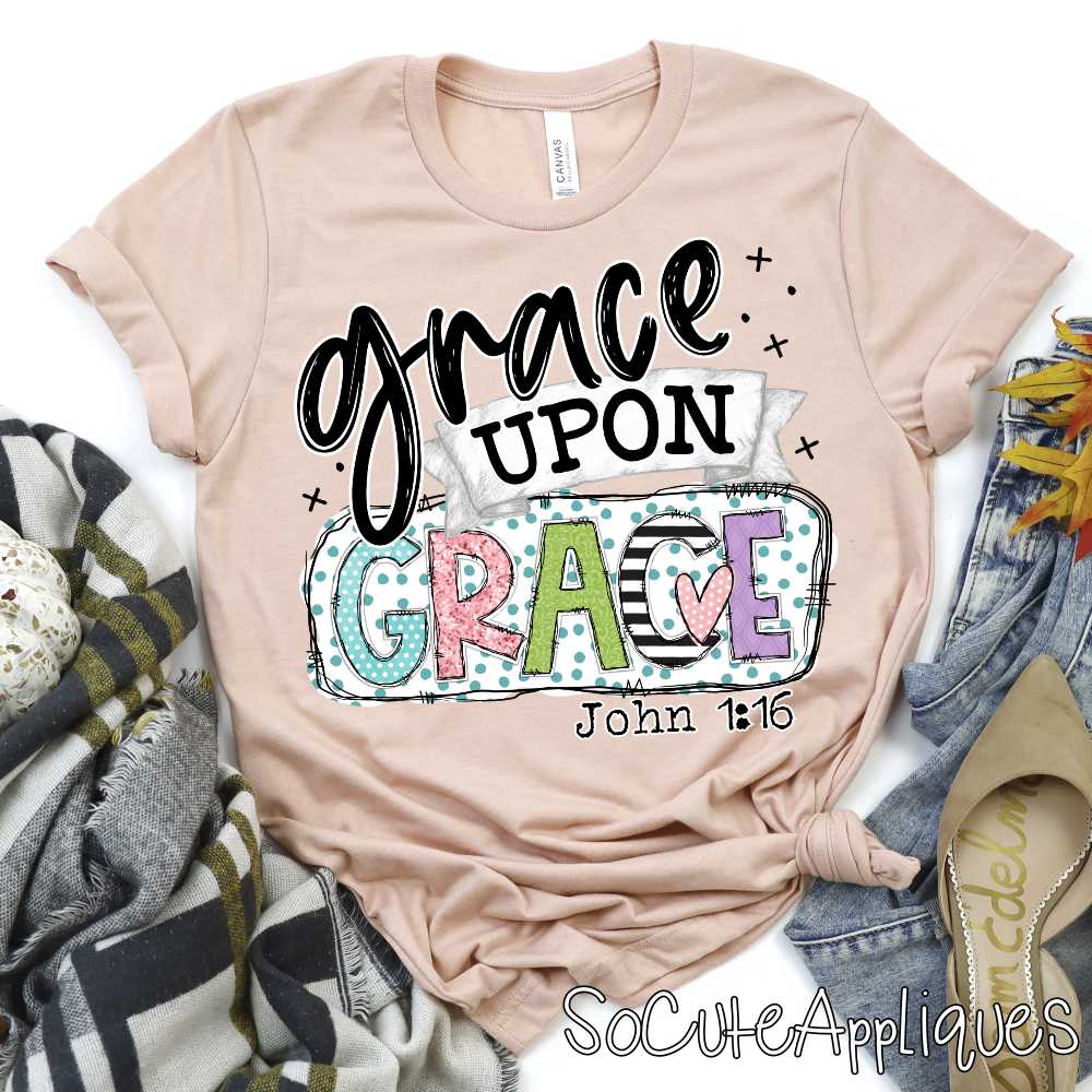 Grace upon grace frame *DTF* Transfer
