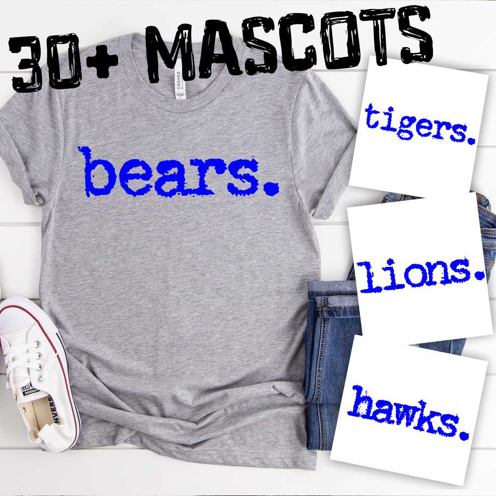 MASCOT Messy typed mascot *DTF* Transfer