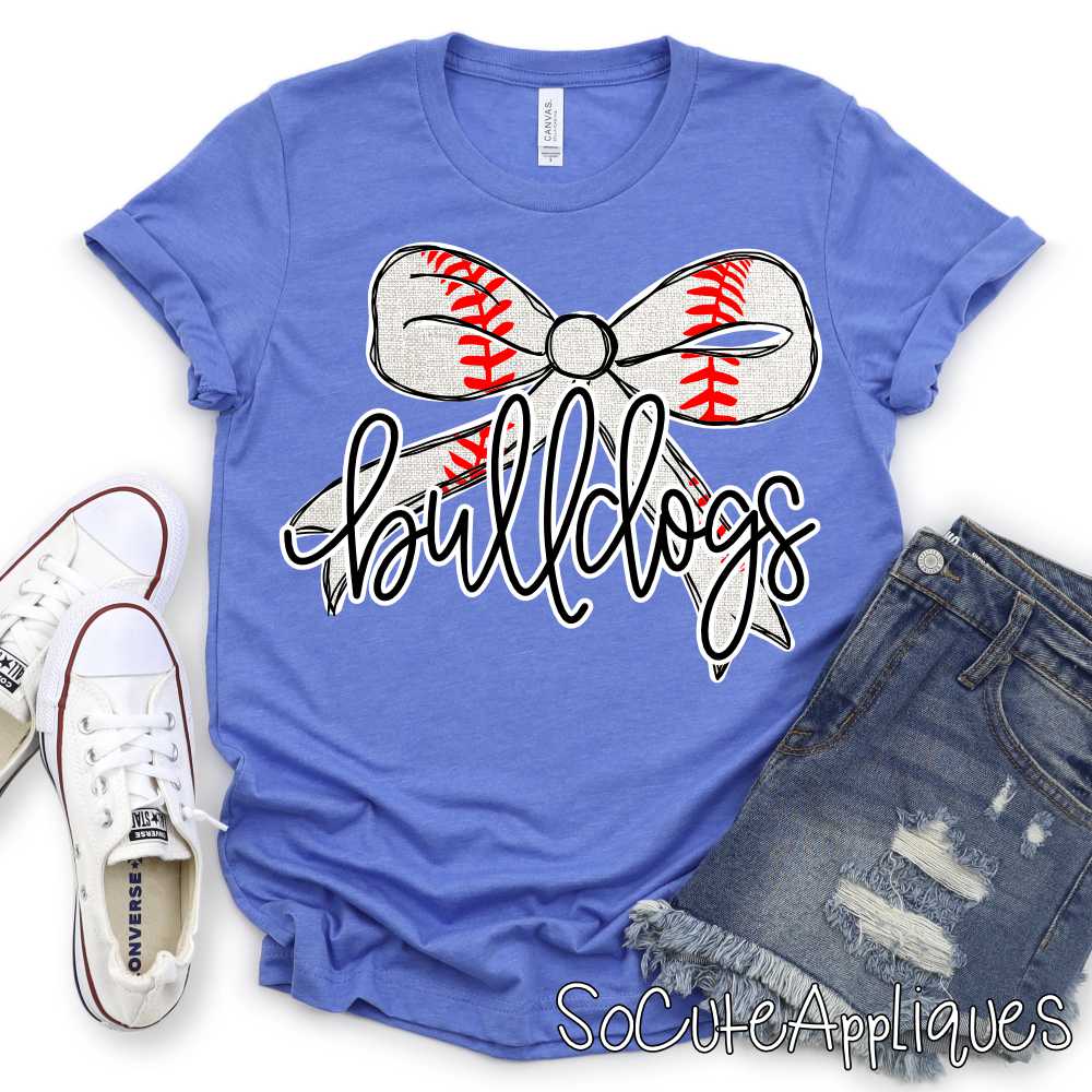 MASCOT BASEBALL bow *DTF* Transfer - Image 2