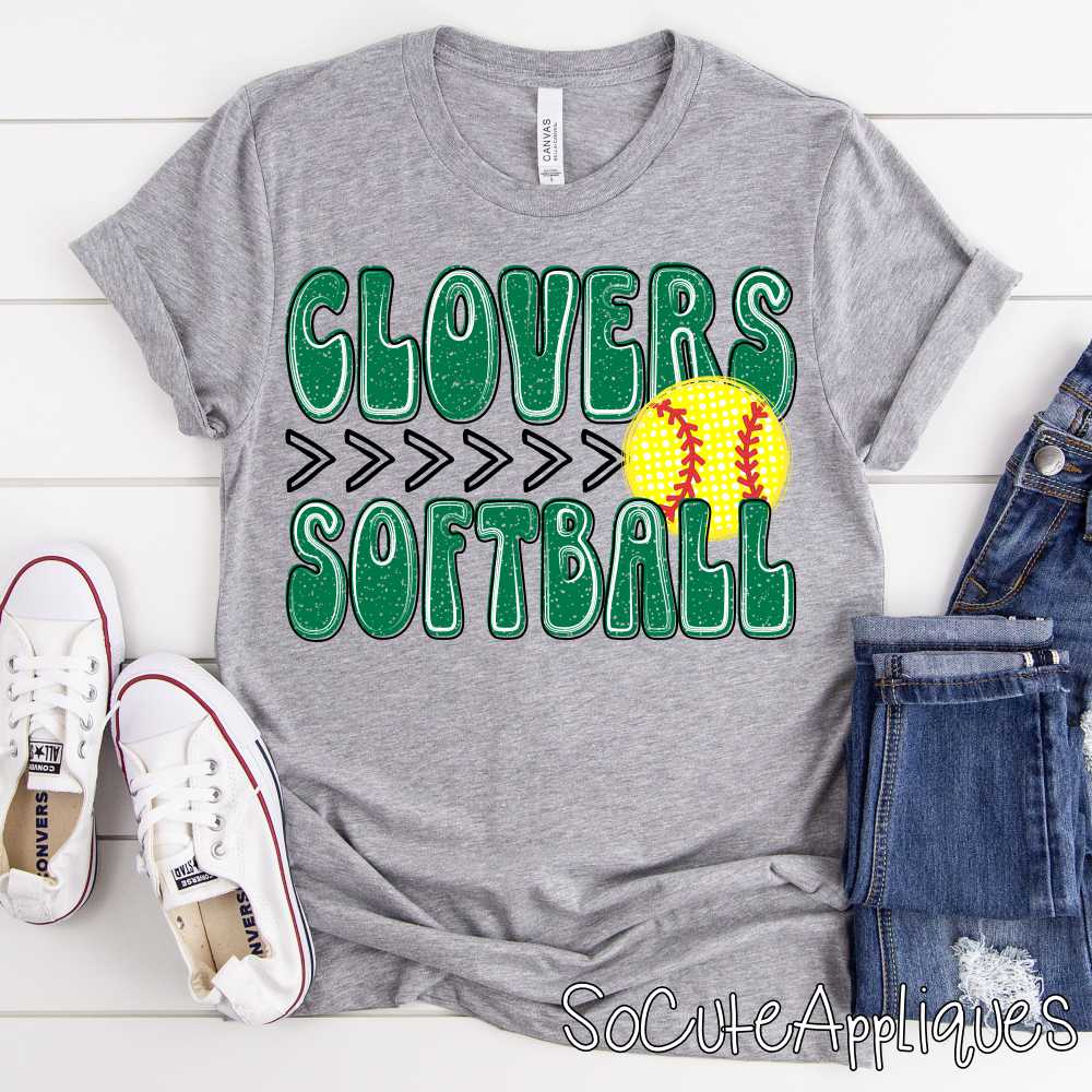 CLOVERS softball *DTF* Transfer Jenny Sutherlin