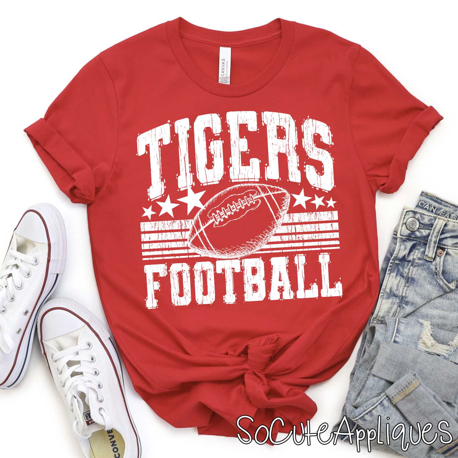 Mascot football stars and stripes *DTF* Transfer - Image 5