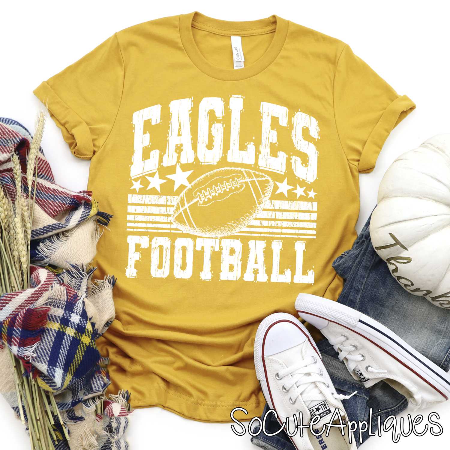 Mascot football stars and stripes *DTF* Transfer - Image 8