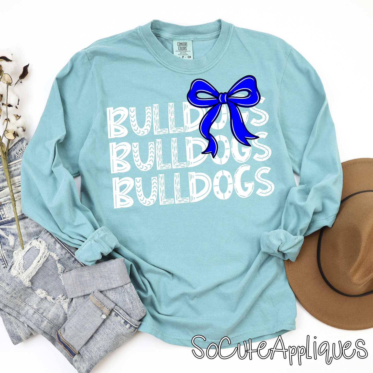 Funky stacked MASCOT with TEAM COLOR bow *DTF* Transfer - Image 9