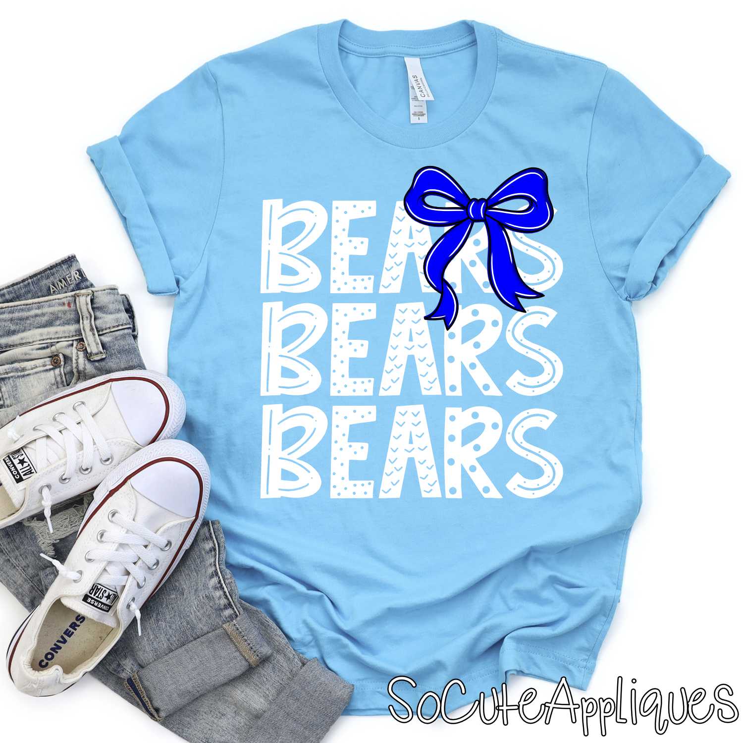 Funky stacked MASCOT with TEAM COLOR bow *DTF* Transfer - Image 6
