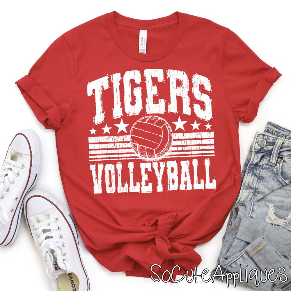 Mascot volleyball stars and stripes *DTF* Transfer - Image 5