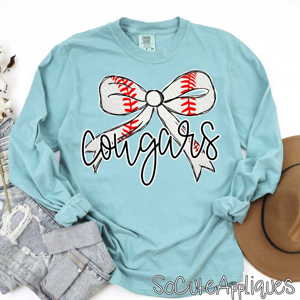 MASCOT BASEBALL bow *DTF* Transfer - Image 3