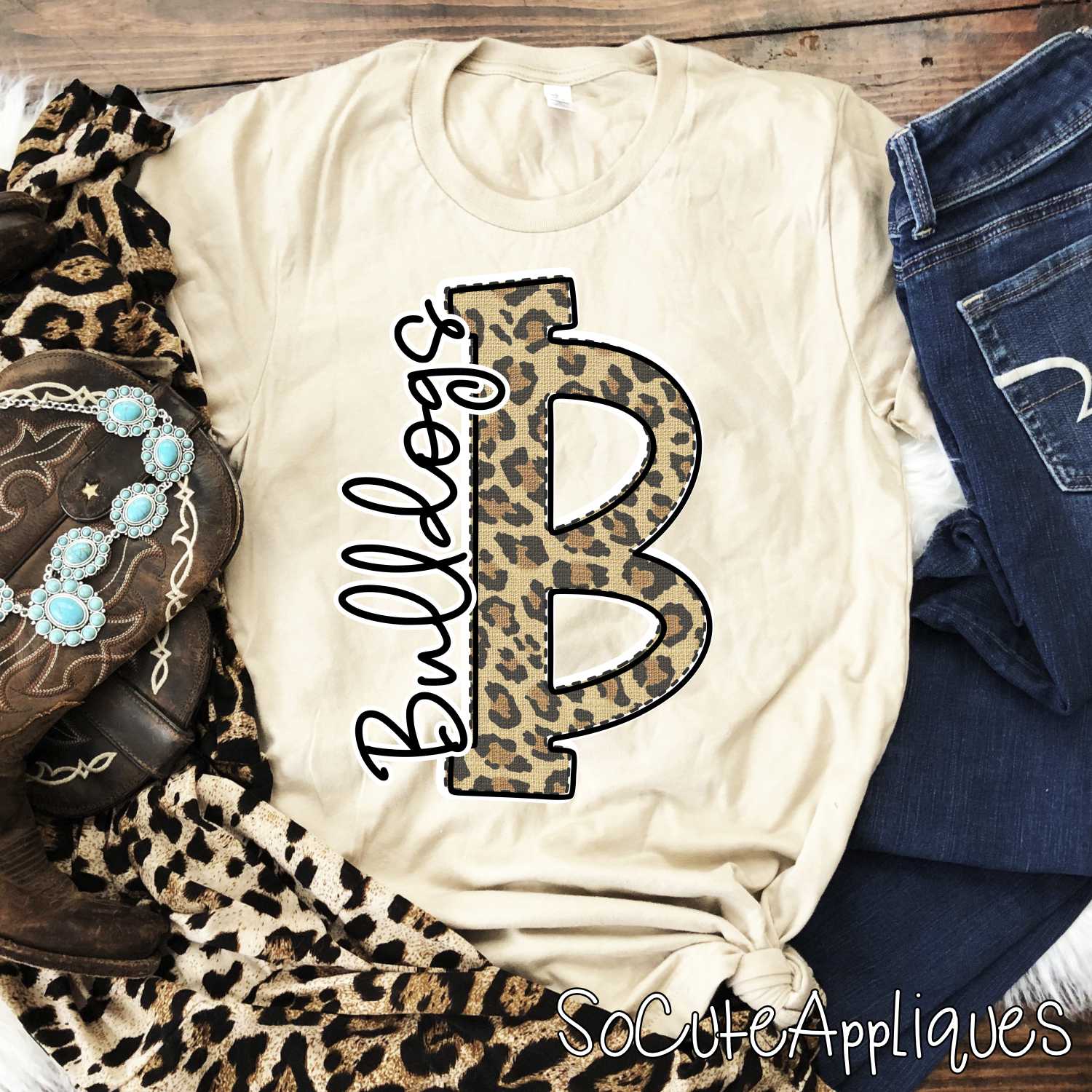 Leopard print initial mascots *DTF* Transfer - Image 3