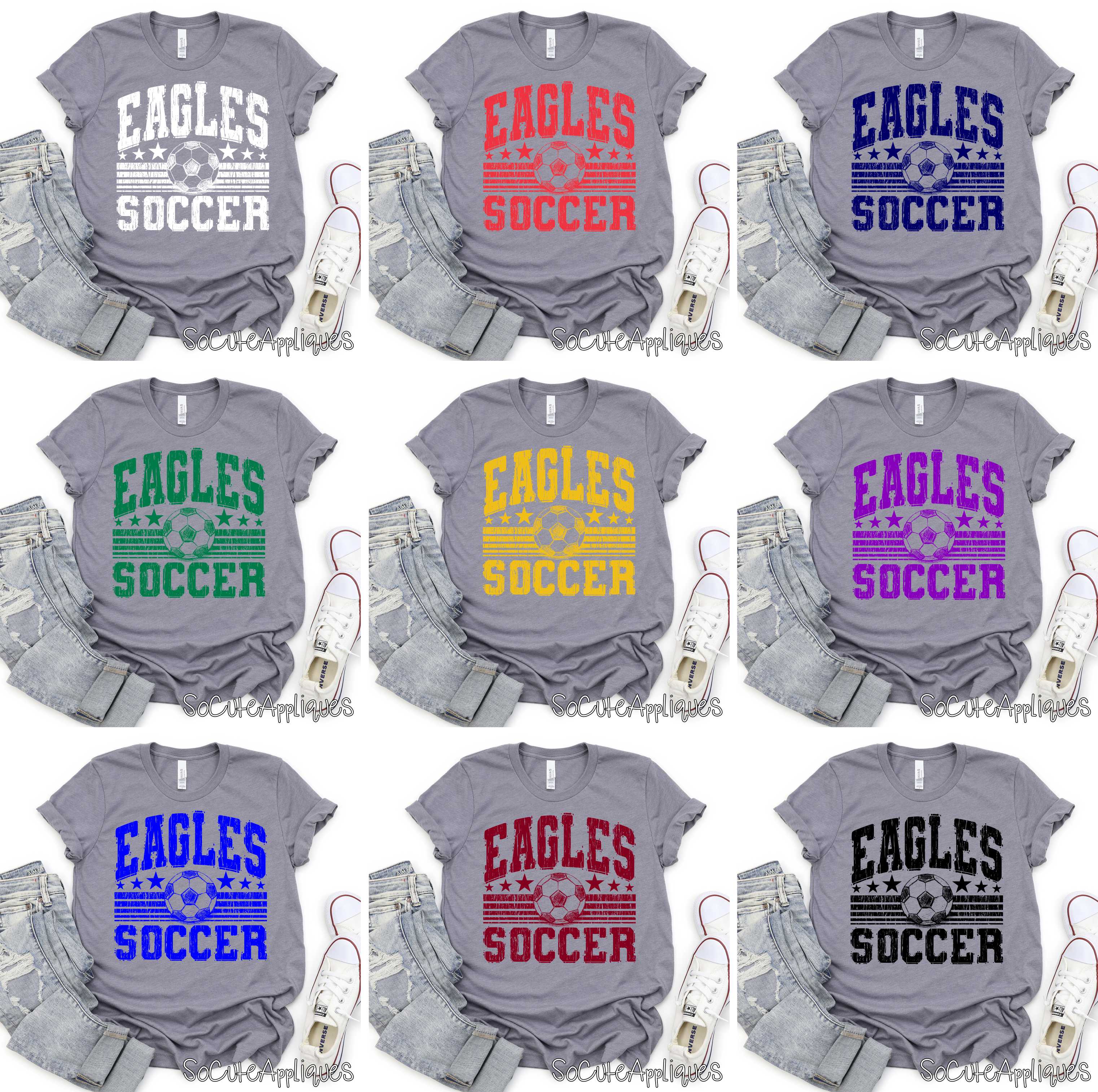 Mascot soccer stars and stripes *DTF* Transfer - Image 2