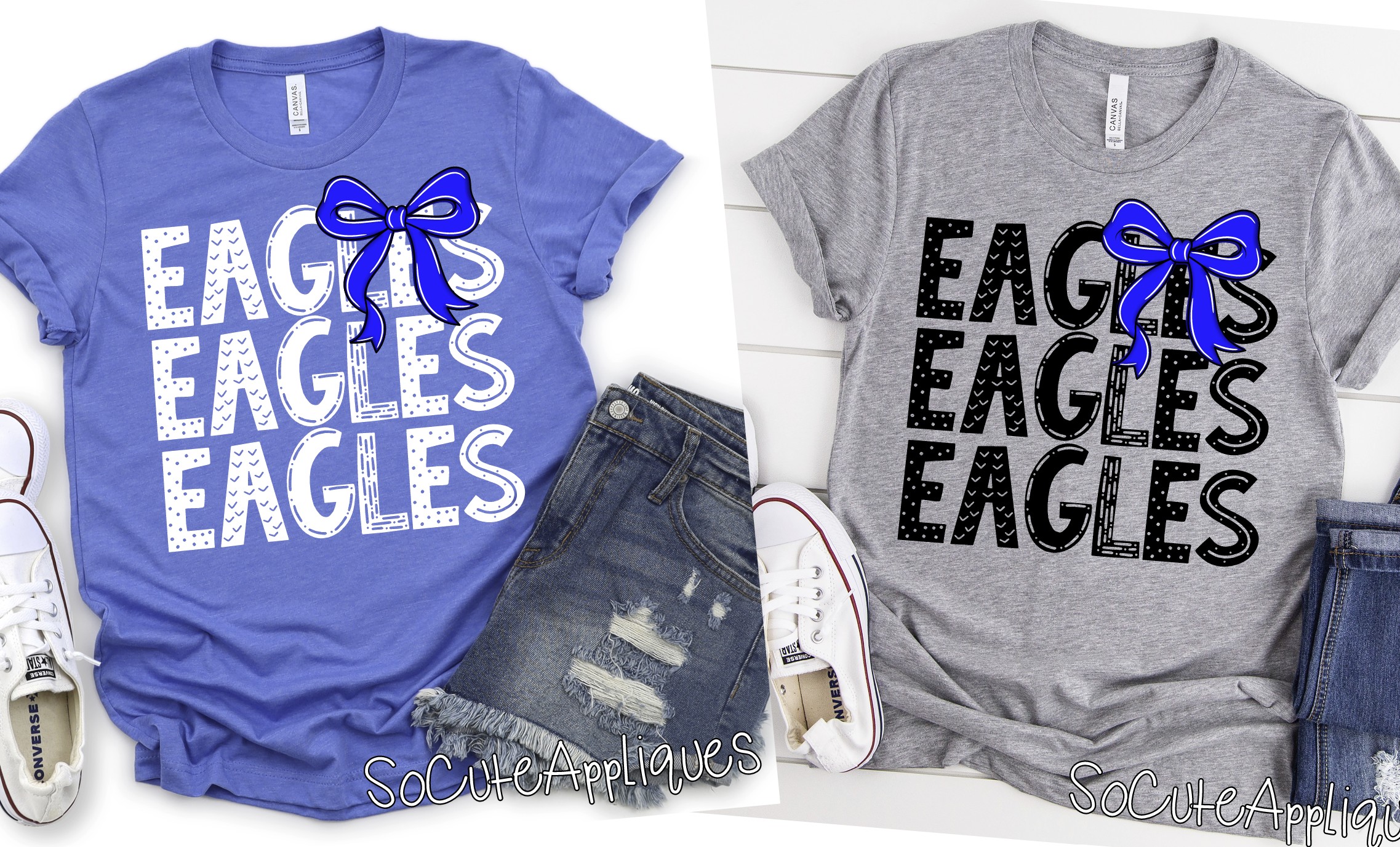 Funky stacked MASCOT with TEAM COLOR bow *DTF* Transfer - Image 3