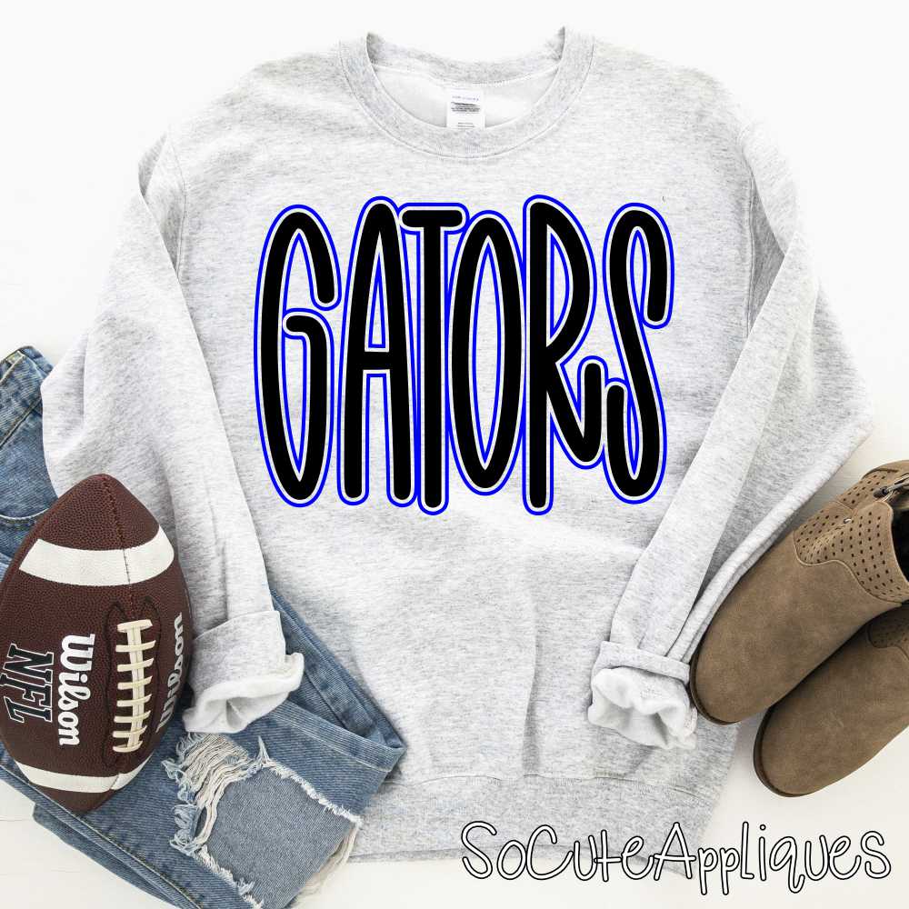 Big OUTLINED rounded 2-Color Mascot *DTF* Transfer - Image 5