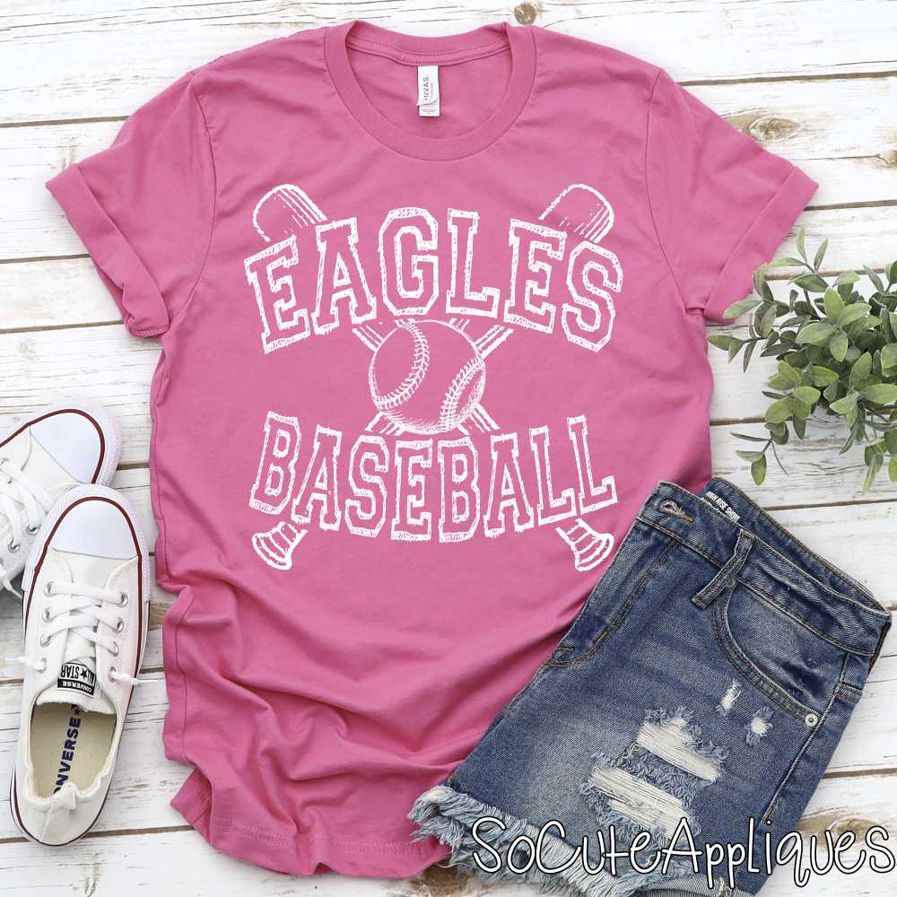 Baseball Mascot crossed double bats *DTF* Transfer - Image 4
